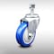 Service Caster 4 Inch SS Blue Polyurethane Wheel Swivel 1/2 Inch Threaded Stem Caster SCC SCC-SSTS20S414-PPUB-BLUE-121315 - alternate 1